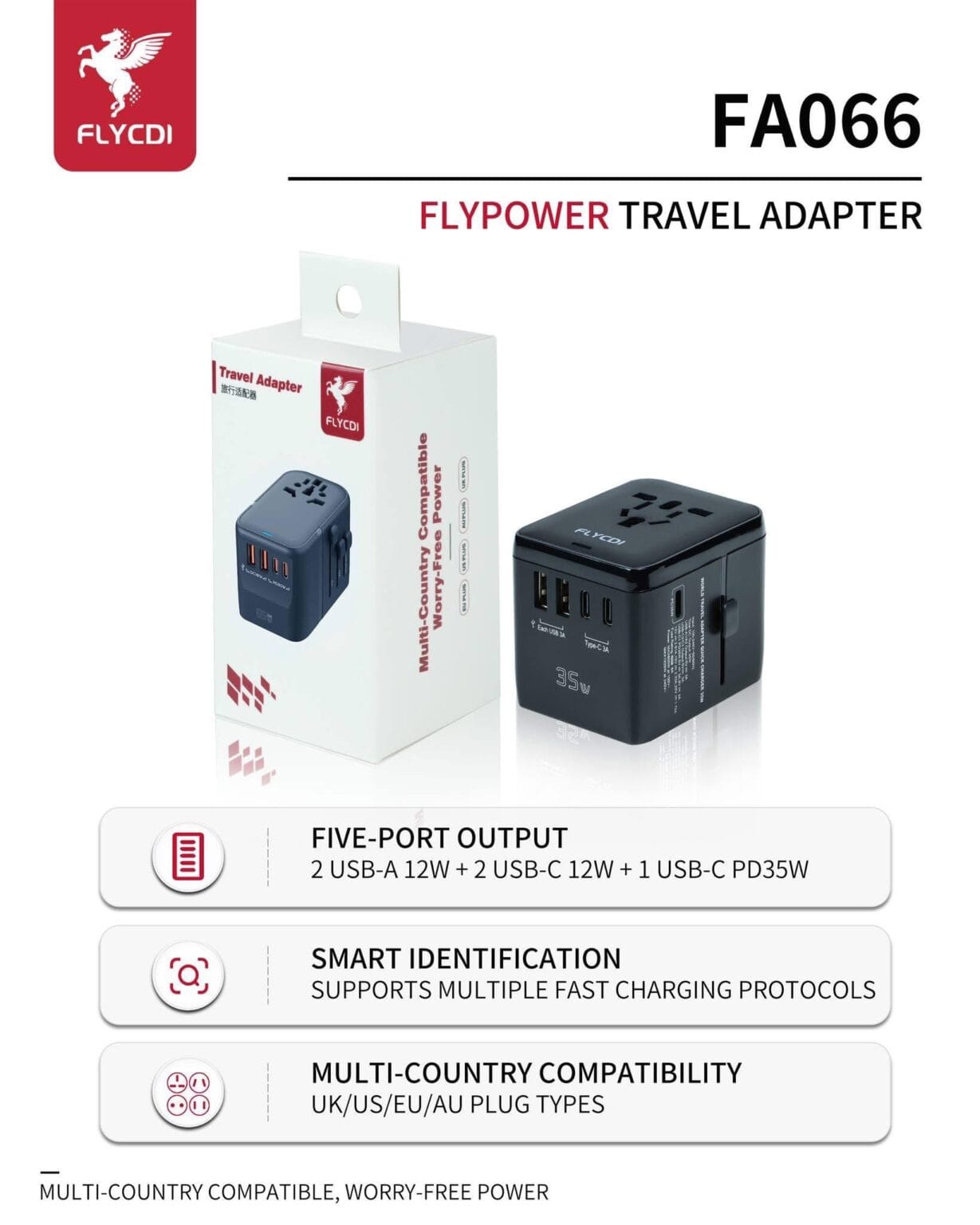 شاحن فلاي 35W - FA066