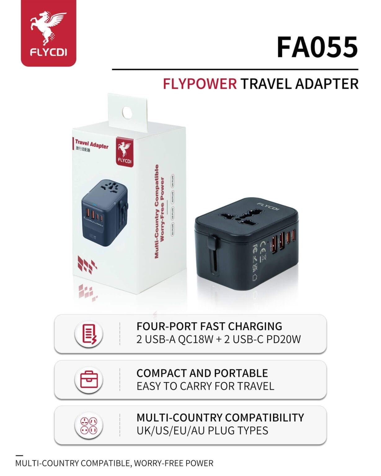 شاحن فلاي 20W - FA055