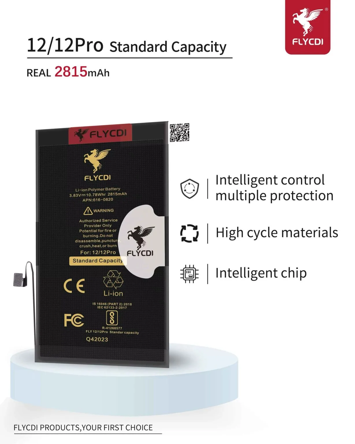 BATTERY IPHONE 12-12PRO FLYCDI