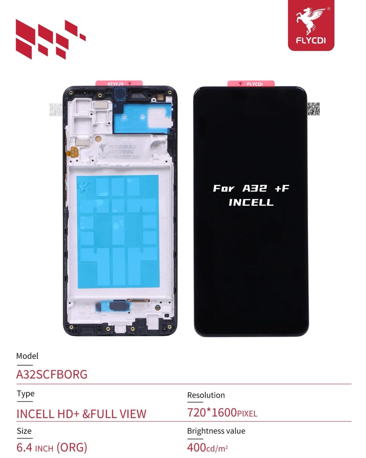 LCD SAM A325 A32 4G INCELL FLYCDI