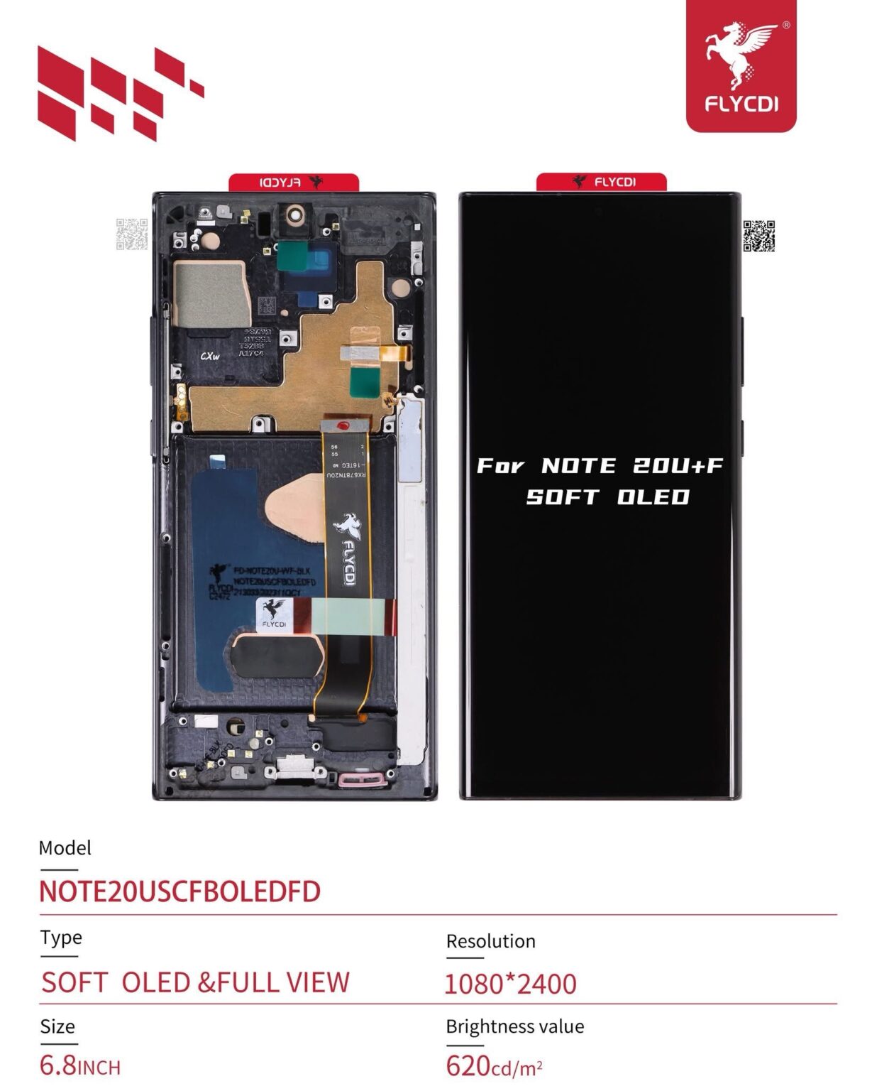 LCD SAM NOTE 20 ULTRA SOFT OLED FLYCDI