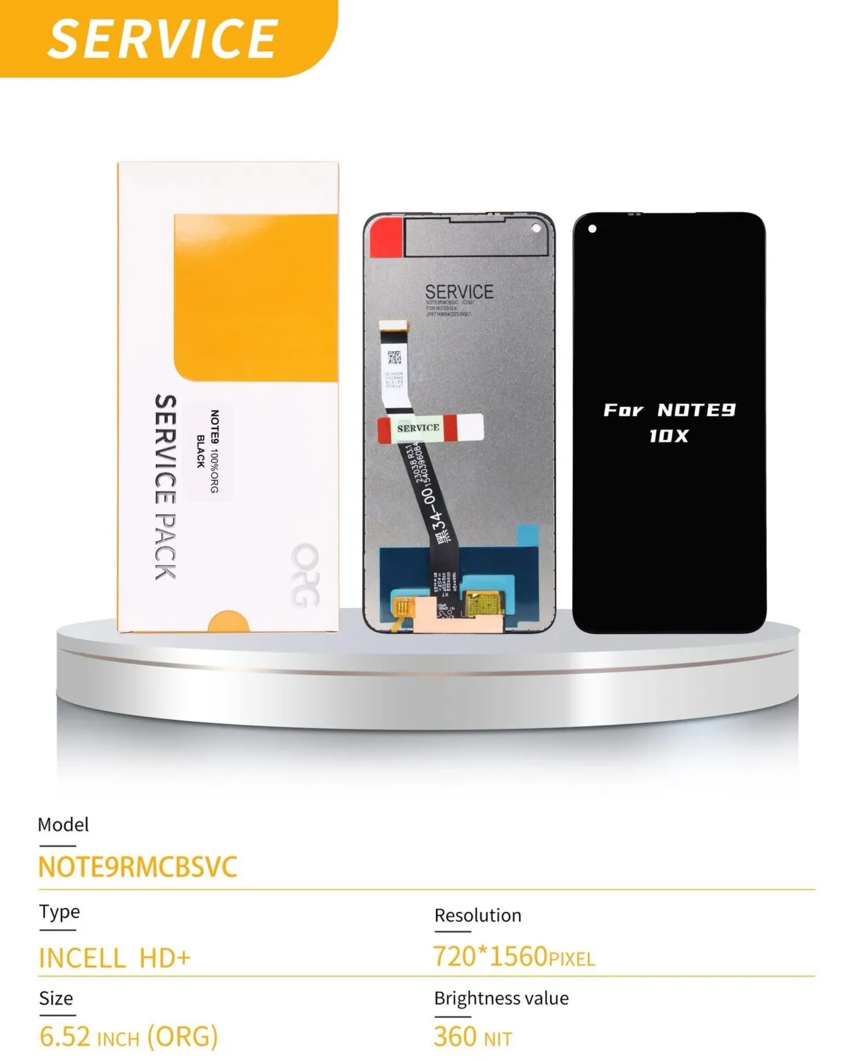 LCD REDMI NOTE 9 SVC