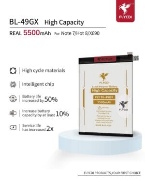 BATTERY HOT8/NOTE7 BL-49GX FLYCDI