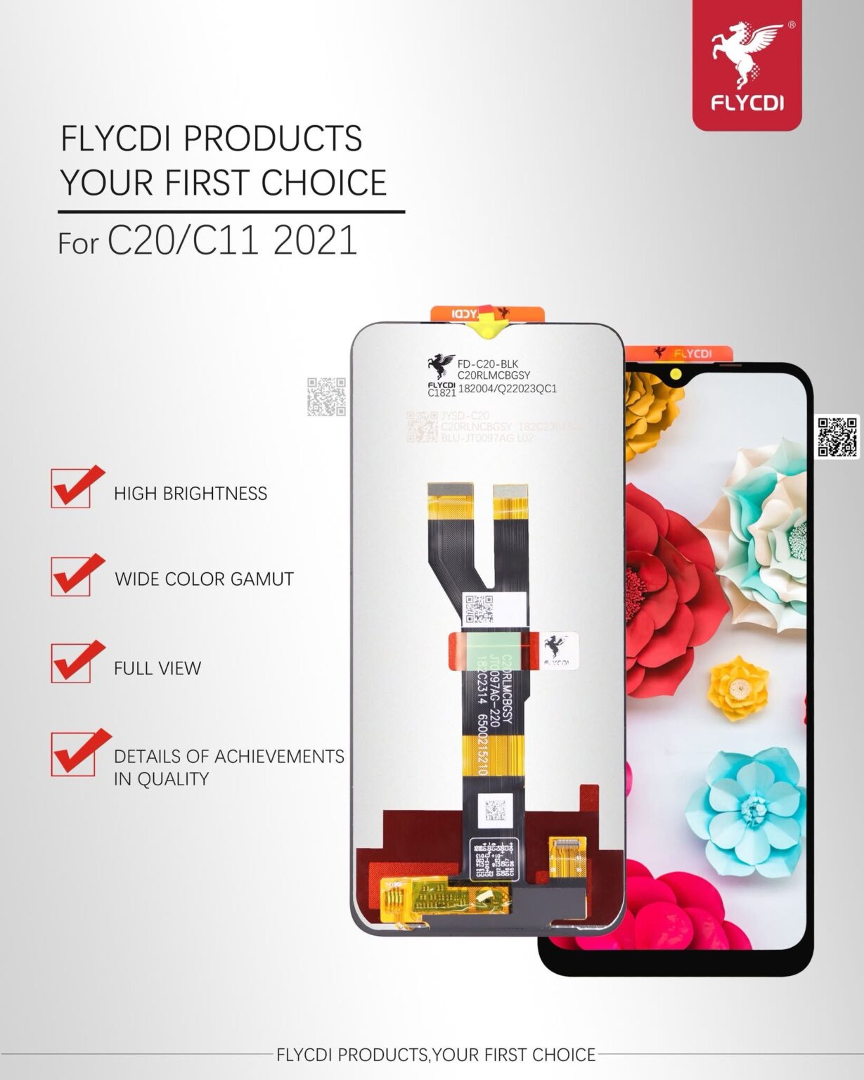 LCD REALME C11 2021/C20/C21 FLYCDI