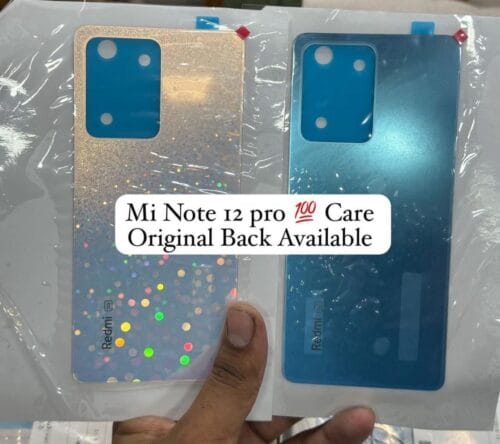 BACK COVER REDMI NOTE 12 PRO 4G BLACK