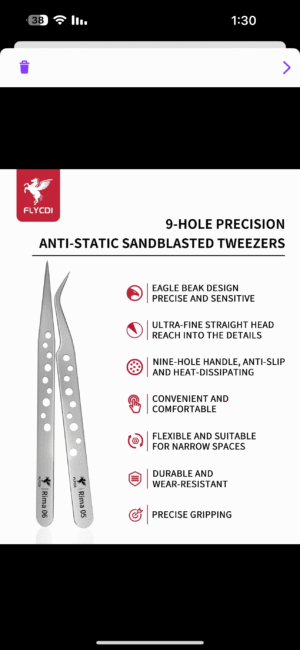 ملاقط من شركة فلاي متوفر معكوف