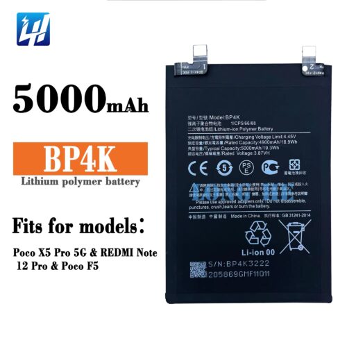 BATTERY POCO X5 PRO / NOTE 12 PRO /F5 BP4K FLYCDO قدرة مزودة
