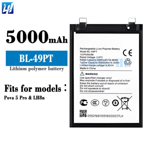 BATTERY TECNO POVA 5 PRO BL-49PT FLYCDI قدرة مزودة