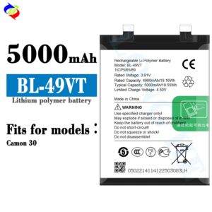 BATTERY TECNO CAMON 30 BL_49VT FLYCDI (قدرة مزودة)