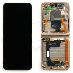 LCD SAMSUNG Z FLIP 4 GOLD وكاله فريم