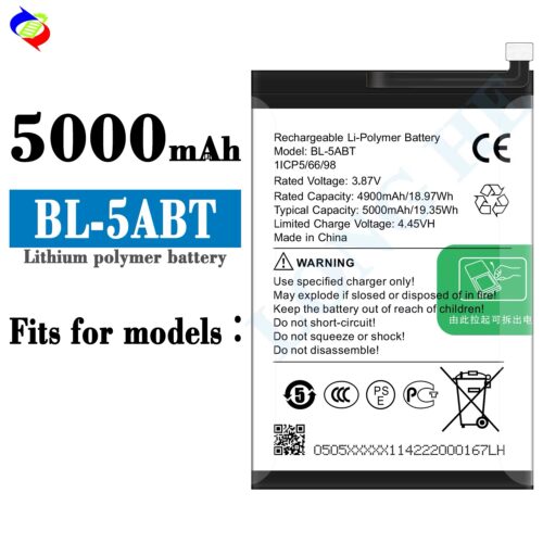 BATTERY - SMART 9- HOT 50 - SPARK 30- SPARK 30C- HOT 50I (BL-5ABT)