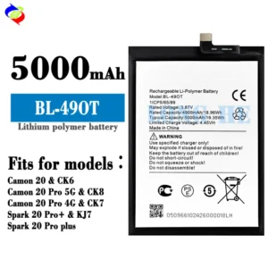 BATTERY CAMON 20-CAMON 20 PRO-SPARK 20 PRO PLUS BL-49 OT FLYCDI قدره مزوده