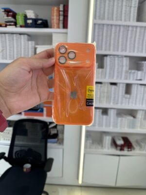 كفر تحوير 14 PRO MAX الى 17 PRO MAX لون برتقالي